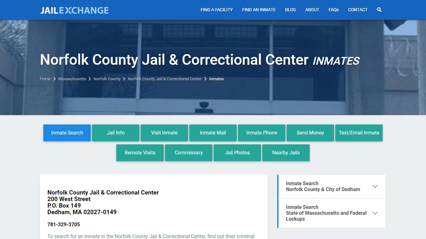 Norfolk County Inmate Search | Arrests & Mugshots | MA